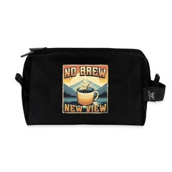 Kaffeeentzug Ex-Kaffeetrinker No Brew New View - Recycelte Kulturtasche - Schwarz - Vorne