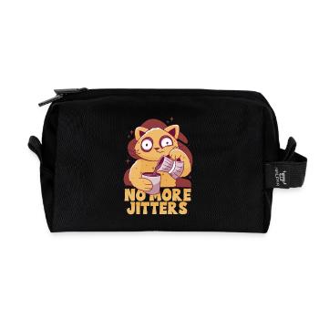Kaffeeentzug Koffeinfrei Ex-Kaffeetrinker - Recycelte Kulturtasche - Schwarz - Vorne