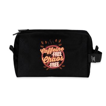 Kaffeeentzug Koffeinfrei Ex-Kaffeetrinker - Recycelte Kulturtasche - Schwarz - Vorne