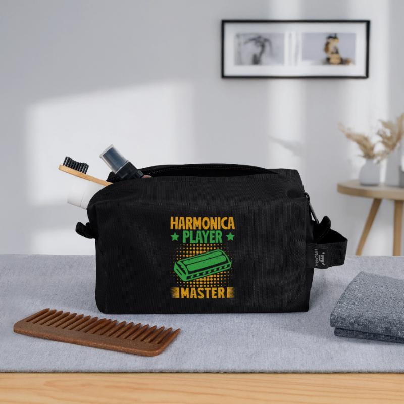 Funny Harmonica Player Master Harmonica Recycelte Kulturtasche