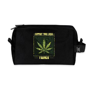 Tenues de fumeurs drôles - Trousse de toilette en tissu recyclé - noir - Devant