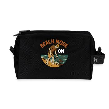 Strandmodus bei der Schatzsuche bei Metallerkennung - Recycelte Kulturtasche - Schwarz - Vorne
