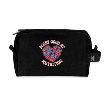 Nutritionist Berry Good At Nutrition Dietitian - Recycled Toiletry Zip Bag - black - Front