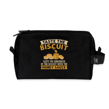 Taste The Biscuit Honey Sauce - Recycled Toiletry Zip Bag - black - Front