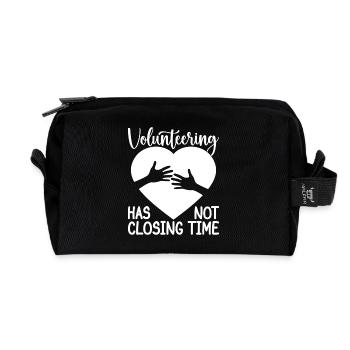 Le quota des travailleurs sociaux n’a pas d’heure de clôture Social Social - Trousse de toilette en tissu recyclé - noir - Devant
