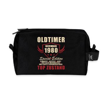 Oldtimer Dezember 1980 Special Edition - Recycelte Kulturtasche - Schwarz - Vorne