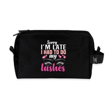  Lash Technician Must Haves Lash Tech Eyelash - Recycled Toiletry Zip Bag - black - Front