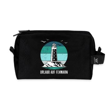 Ostsee URLAUB AUF FEHMARN Lustiges - Recycelte Kulturtasche - Schwarz - Vorne