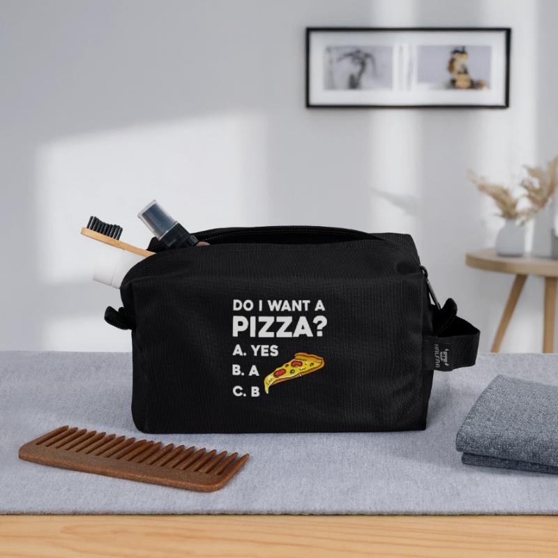Pizza Frage: Ja oder Nein Recycelte Kulturtasche