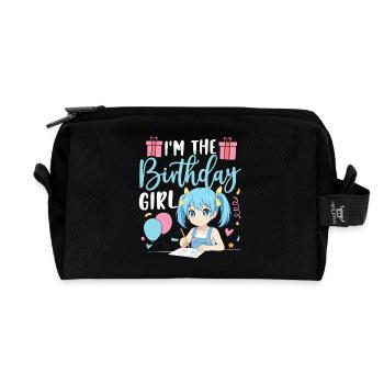 I'm The Birthday Girl - Recycelte Kulturtasche - Schwarz - Vorne