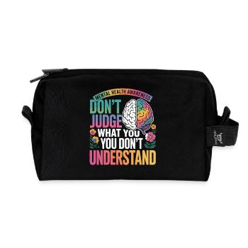 Don't Judge What You Don't Understand - Recycelte Kulturtasche - Schwarz - Vorne