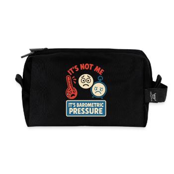 Wetter Drama Humor Geschenk Regen Schnee - Recycelte Kulturtasche - Schwarz - Vorne