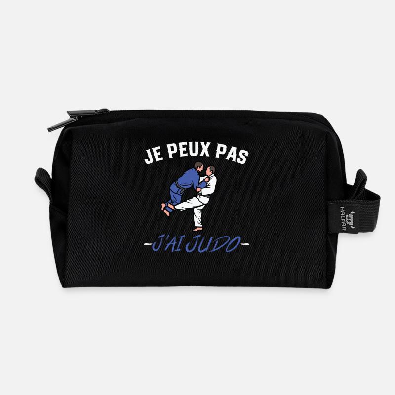 Ich kann nicht. Ich habe Judo. - Recycelte Kulturtasche - Schwarz