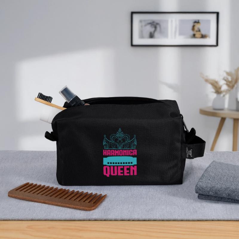 Harmonica Drôle Queen Harmonica Trousse de toilette en tissu recyclé