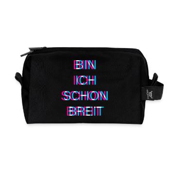 Hardtekk Tekk - Trousse de toilette en tissu recyclé - noir - Devant