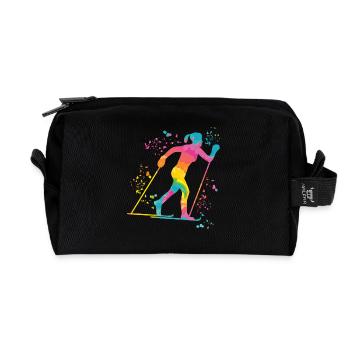Ski de fond Ski de fond - Trousse de toilette en tissu recyclé - noir - Devant