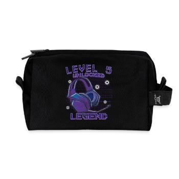 Légende débloquée niveau 5 - Trousse de toilette en tissu recyclé - noir - Devant