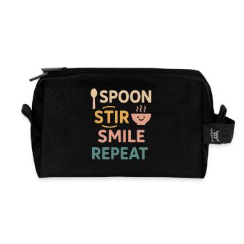 Porridge Breakfast Culture Overnight - Recycled Toiletry Zip Bag - black - Front