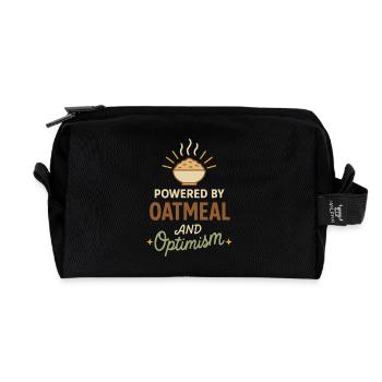 Porridge Breakfast Culture Overnight - Recycled Toiletry Zip Bag - black - Front