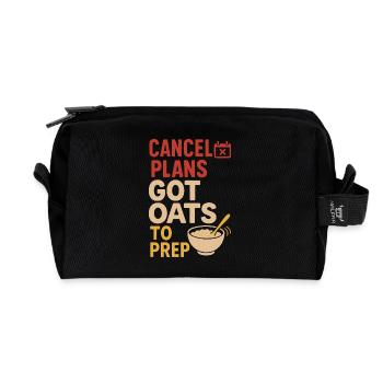 Porridge Breakfast Culture Overnight - Recycled Toiletry Zip Bag - black - Front