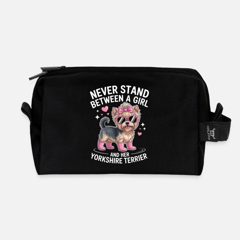 Yorkshire Terrier Witz Yorkshire Terrier Geschenk - Recycelte Kulturtasche - Schwarz