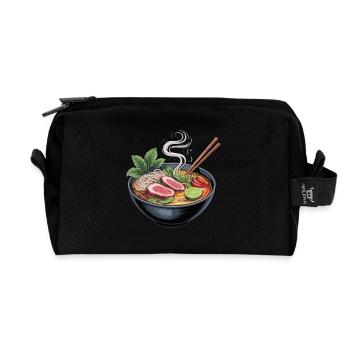 Ramen-Bowl mit Lamm und Limette - Recycelte Kulturtasche - Schwarz - Vorne