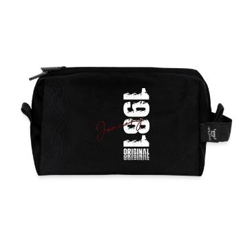 45. Geburtstag Original Januar Jahrgang 1981 - Recycelte Kulturtasche - Schwarz - Vorne