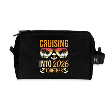 Cruising Into 2026 Together New Years Party Family - Recycelte Kulturtasche - Schwarz - Vorne