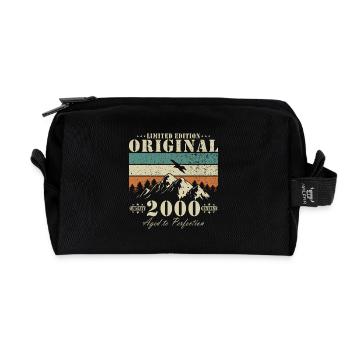 Original limité 2000 – Art mature - Trousse de toilette en tissu recyclé - noir - Devant