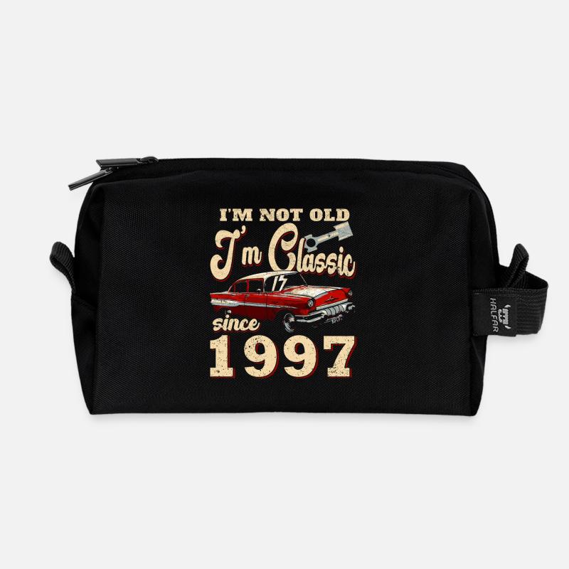 Ich bin kein Altklassiker 1997 - Recycelte Kulturtasche - Schwarz