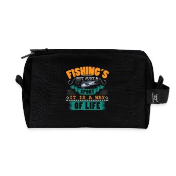 Pêcheurs Pêcheurs Pêcheurs Pêcheurs Pêcheurs Sportifs - Trousse de toilette en tissu recyclé - noir - Devant
