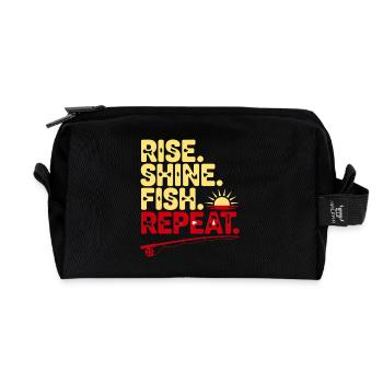 Répète Répète Éclate Brille Poisson - Trousse de toilette en tissu recyclé - noir - Devant