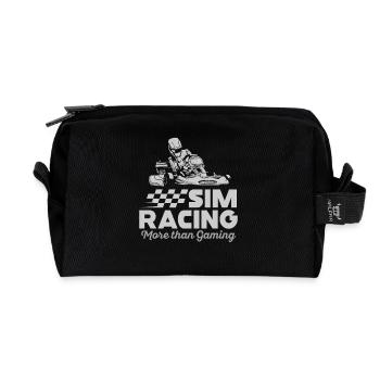Sim Racing: Mehr als nur Gaming - Recycelte Kulturtasche - Schwarz - Vorne