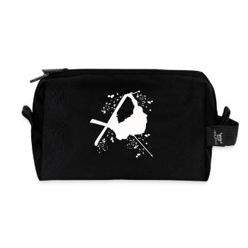 Ski alpin Sports d’hiver Ski nordique - Trousse de toilette en tissu recyclé - noir - Devant