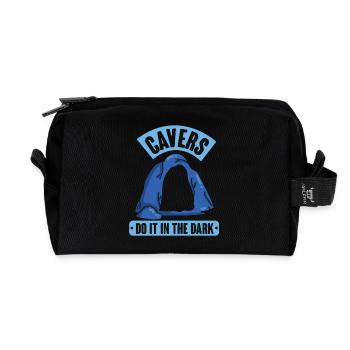 Diving Diver Snorkeling Recreational Diver - Recycled Toiletry Zip Bag - black - Front