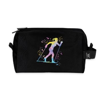 Ski de fond Ski de fond - Trousse de toilette en tissu recyclé - noir - Devant