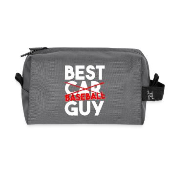 Bester Baseball-Typ Lustige Sporttypografie Kunst - Recycelte Kulturtasche - Anthrazit - Vorne