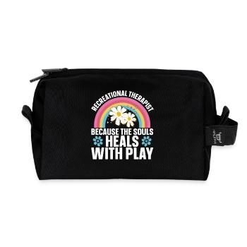  Recreational Therapist Must Haves RT Therapeutic - Recycled Toiletry Zip Bag - black - Front