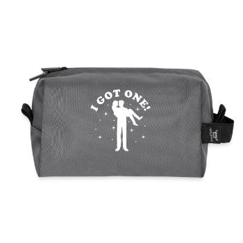 I Got One! Cooles Hochzeit Verlobung Wedding - Recycelte Kulturtasche - Anthrazit - Vorne