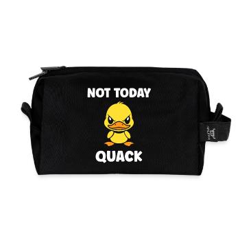 Grumpy Duck nicht heute - Recycelte Kulturtasche - Schwarz - Vorne