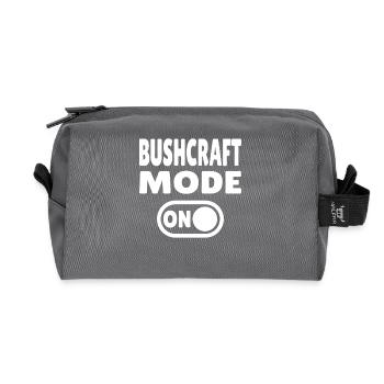 Bushcraft Mode ON – Waldleben einschalten - Recycelte Kulturtasche - Anthrazit - Vorne