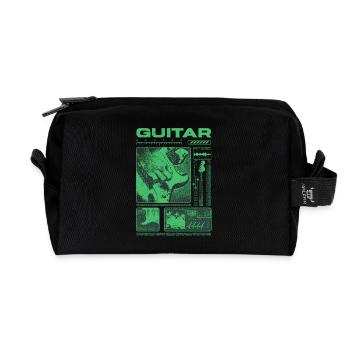 Gitarrist, Rockgitarrist, Streetwear-Musiker - Recycelte Kulturtasche - Schwarz - Vorne