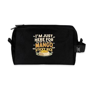 Mango Sticky Reis - Recycelte Kulturtasche - Schwarz - Vorne