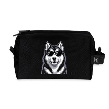 Alaskan Malamute - Recycelte Kulturtasche - Schwarz - Vorne