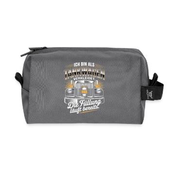 Carnival Disguised as a Tanker Truck Bachelor Party Costume Beer - Recycled Toiletry Zip Bag - anthracite - Front