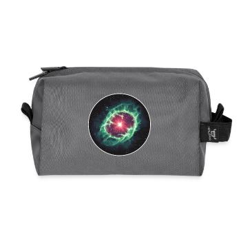 Astronomische Weltraum-Nebelschale - Recycelte Kulturtasche - Anthrazit - Vorne