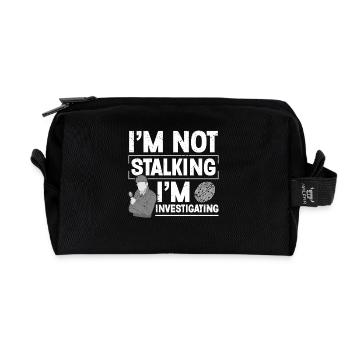  Observation Costume Badge Guard Private - Recycled Toiletry Zip Bag - black - Front