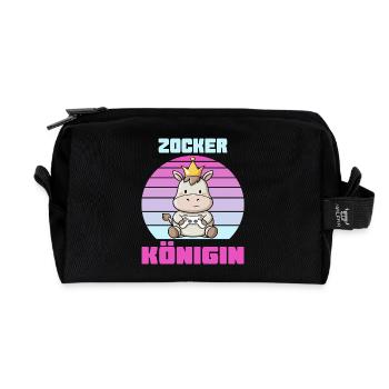 Gaming - Recycled Toiletry Zip Bag - black - Front