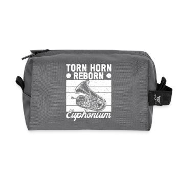 Bariton Player Torn Horn Reborn Euphonium - Recycelte Kulturtasche - Anthrazit - Vorne
