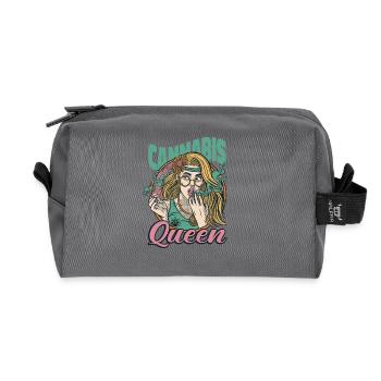 Tenue de Reine du Cannabis - Trousse de toilette en tissu recyclé - anthracite - Devant